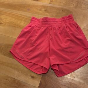 Size 2, Lululemon pink hottie hot shorts inseam 2.5